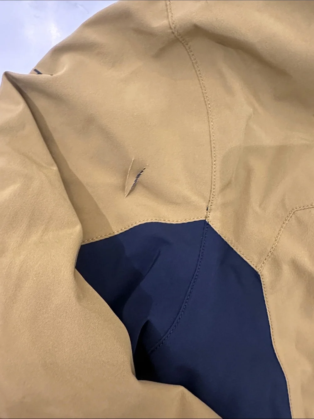 Scott Hooded Kids Ski Jacket in Mustard with Navy Accents
